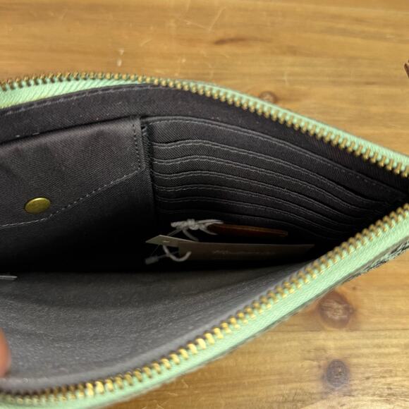 New Madewell Printed calf Hair Pouch Wristlet in Sage - Picture 5 of 6